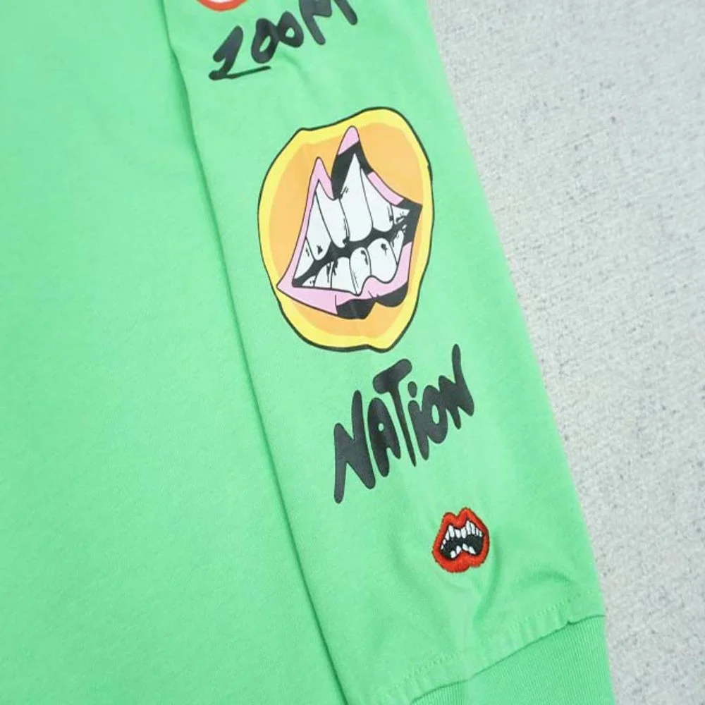 Chrome Hearts Yellow Letter Print Logo T-Shirt - Green Long Sleeve - Picture 13 of 13